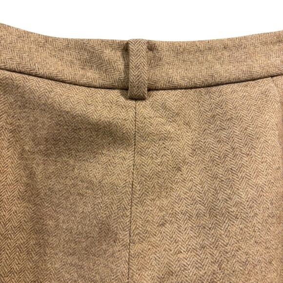 Ralph Lauren Women’s Beige/Camel Herringbone Wool Pants, trousers, Size 12P - Picture 6 of 7
